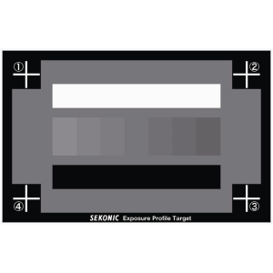  Sekonic Exposure Profile Target Chart