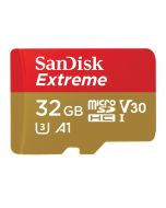 SanDisk Extreme 32GB 100MB/s U3 V30 UHS-1 MicroSDHC Memory Card - with SD Adapter