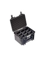 B&W Case Type 2000 Black with Dividers