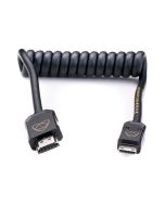Atomos AtomX HDMI (Type-A) Male to Mini-HDMI (Type-C) Male Coiled Cable (30-60cm)