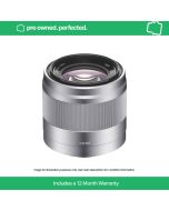  Sony E 50mm f/1.8 OSS Lens Silver
