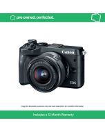 Pre-Owned Canon EOS M6 Mark II & 15-45mm F3.5-6.3 IS STM & EVF-DC2