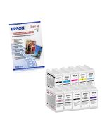 Epson T47A Ink & Premium Semi Gloss Paper Value Kit