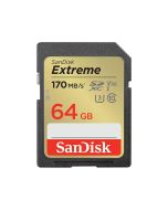 SanDisk SDXC Extreme 64GB (170/80 MB/s R/W) + 1 year RescuePRO Deluxe