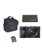 Sony Alpha 6400 Mirrorless Camera & E PZ 16-50mm ProMaster Kit