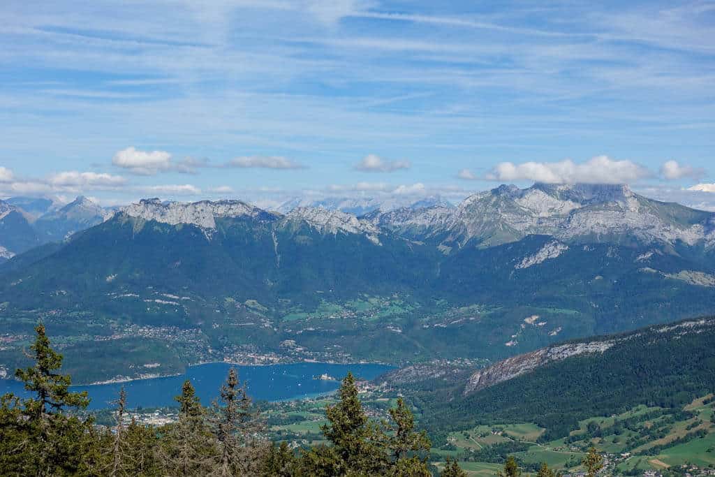 The view from the top of Semnoz, Annecy - France